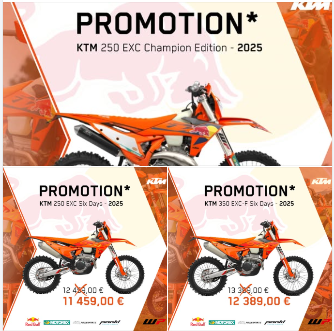 Offre exceptionnelle sur 3 modèles KTM en édition limitée
